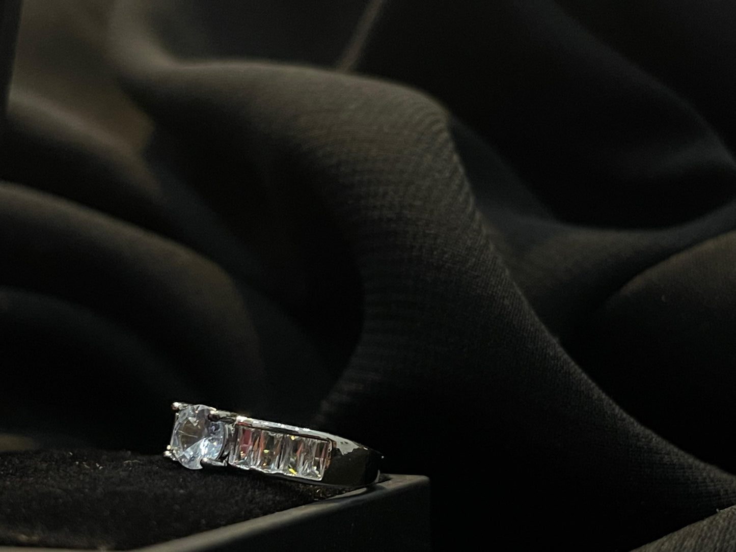 Women's Diamond Silver Ring