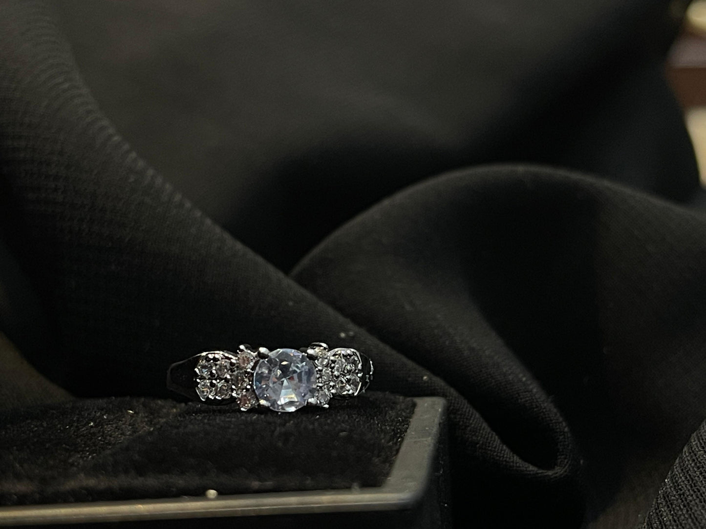 Women's Diamond Silver Ring