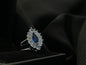 Women's Blue Stone Silver Ring