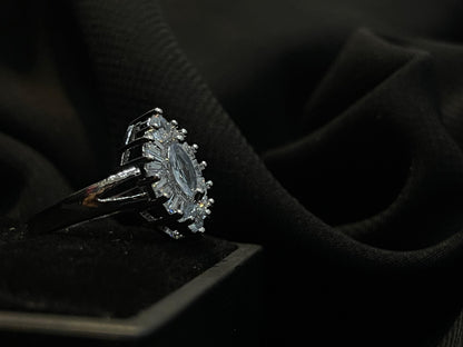 Women' Silver Diamond Ring