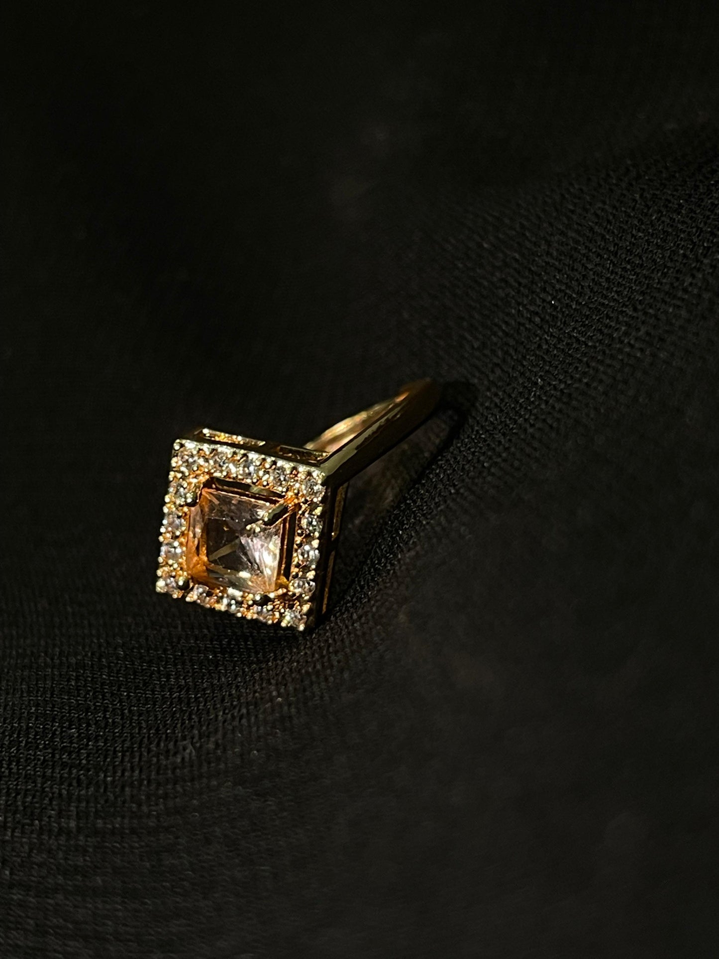 Women's Diamond Gold Plated Ring