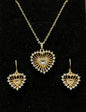 Gold Plated Necklace Heart Style