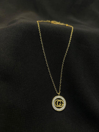 Gold Plated Gucci Pendant Necklace