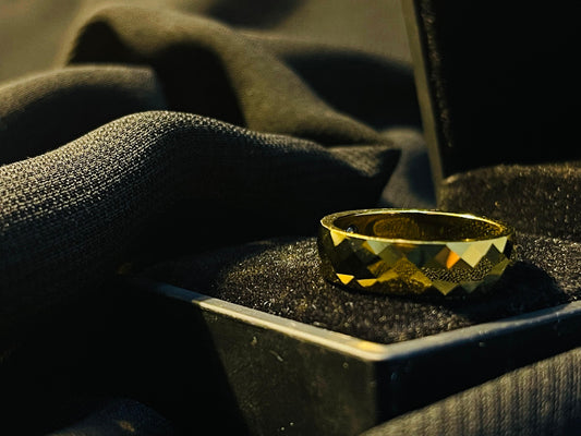 MEN'S GOLD PLATED FINE RING